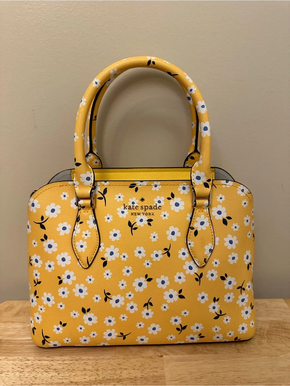 kate spade Yellow Floral Dome Satchel
